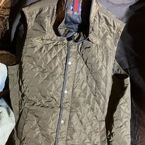 Cremuiex Quilted Olive Green Vest